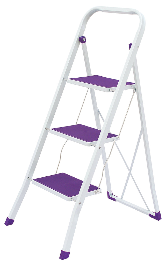 ★ dumaro★ Staff Ladder Shoulder Bag Lavender Step Ladder 1525-PP Heavy Duty 3 Step Ladder - Purple (case pack 6 pcs