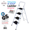 #1526-B Heavy Duty 4 Step Ladder (cuase pack 3 pcs)