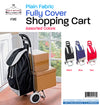 #1582 Fabric Shopping Cart - Black (case pack 10 pc)