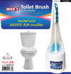 #1636-CL Toilet Brush with Holder & Under-Rim Scrubber (case pack 24 pcs)