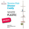 #2120 Tension Pole Shower Caddy Plastic - White (case pack 6 pcs)