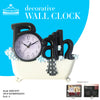 #2800-BLK/WHT Bath Wall Clock Black (case pack 6 pcs)
