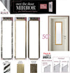#2888-A Over-the-door Mirror 50" - Assorted Colors (case pack 6 pcs)