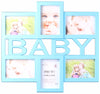 #2895-BB Baby Collage 6-Photo Frame - Blue & Pink (case pack 8 pcs)