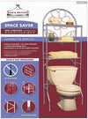 #3251 Over-the-Toilet Rack Space Saver - Silver (case pack 1 pc)