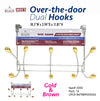 #3502 Over Door Hooks - Assorted Colors (case pack 12 pcs)