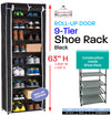 #3531-BLK Roll-up Door 9-Tier Shoe Closet (case pack 6 pcs)