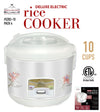 #5283-10 Deluxe Electric Rice Cooker 10 Cup (case pack 4 pcs)