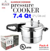 #5286-24 Aluminum Pressure Cooker 7.4 Qt (case pack 4 pcs)