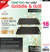 #5304 Cast Iron 18" 2-Sided Griddle & Grill (case pack 4 pcs)