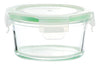 #5321-GR Glass Round Food Container w/Lid (case pack 12 pcs)