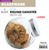 #5351-X1 Wee's Beyond Glass Round Canister with Lid 152 oz (case pack 6 pcs)