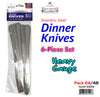 #5509 Dinner Knives 12-pc Set (case pack 24 set/ master carton 48 set)