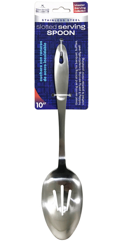 #5600 Stainless Steel 10" Slotted Serving Spoon (case pack 24 pcs/ master carton 144 pcs)