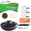 #6224 Non-Stick Fry Pan with Lid 12.5" (case pack 10 pcs)