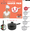 #6258-16 Non-Stick Sauce Pan with Glass Lid 1.7 Qt (case pack 6 pcs)