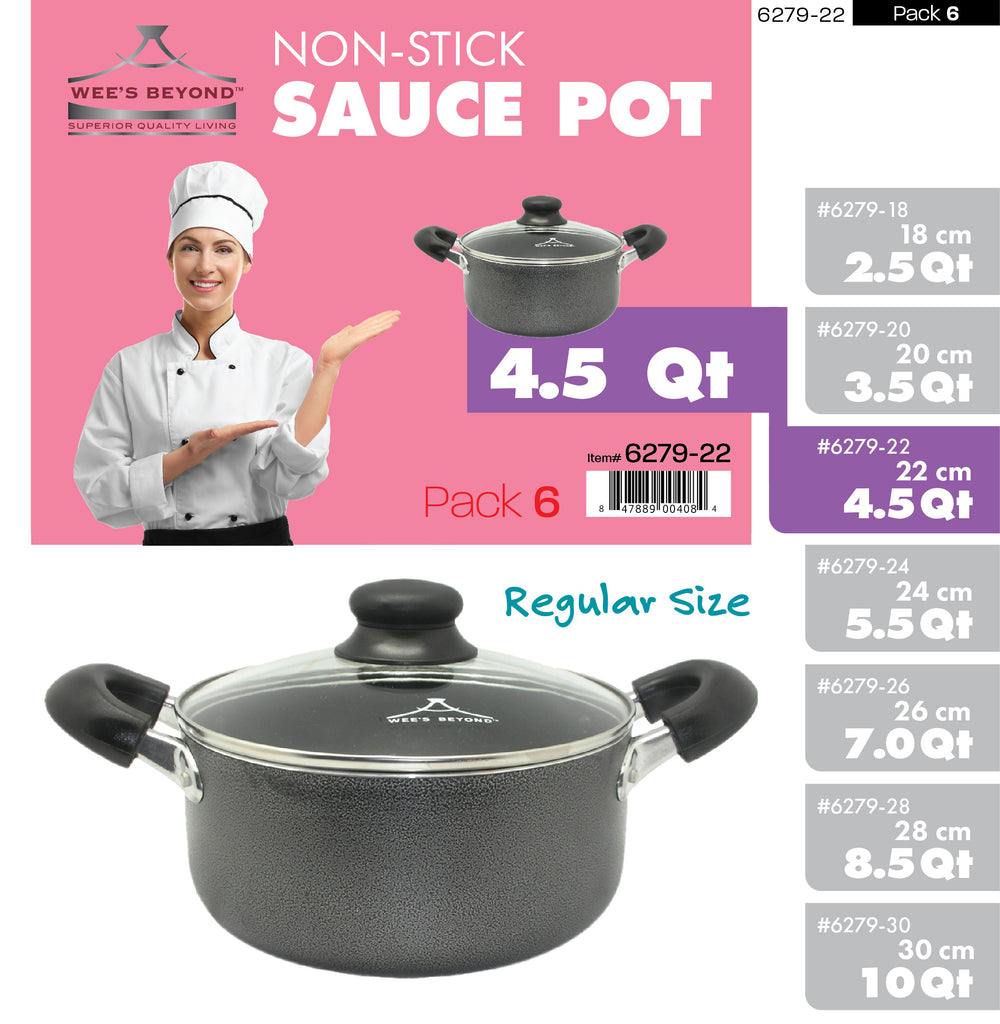 6271-44 Large Stock Pot 40 Qt (case pack 2 pcs) – WEE'S BEYOND WHOLESALE