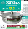 #6632-14 Heavy Guage Caldero with Aluminum Lid 11.5 Qt (case pack 6 pcs)