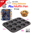 #6842-C Mini Non-stick Muffin/Cupcake Pan 12-cup (case pack 24 pcs)