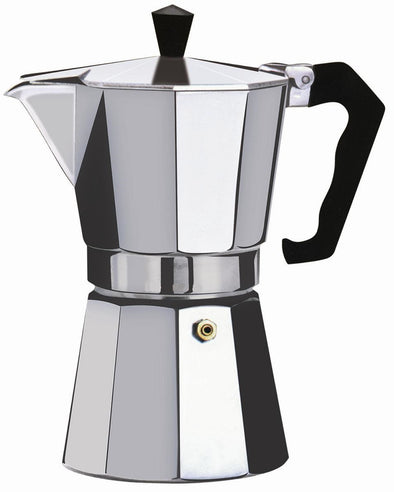 #7526-06 Brew-Fresh Aluminum Espresso Maker Medium 6-cup (case pack 12 pcs)