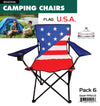 #9994-US Wee's Beyond Large Camping Chair - USA Flag (case pack 6 pcs)