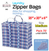 #A52-205 Laundry Zipper Bag 20"x20"x6" Medium Size (case pack 72 pcs)