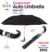 #B108-2230E 42" Automatic Umbrella - Double Folds (case pack 60 pcs)