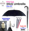 #B110-1200B 45" Stick Umbrella with Pvc Cup (case pack 12 pcs/ master carton 48 pcs)