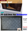 #IND-2010 PP Grill Door Mat Rectangular 16" x 24" (case pack 10 pcs)