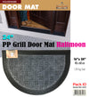 #IND-2015 PP Grill Door Mat Halfmoon 24" (case pack 10 pcs)