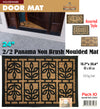 #IND-2020 PP Panama Non Brush Moulded Door Mat Rectangular 24" (case pack 10 pcs)