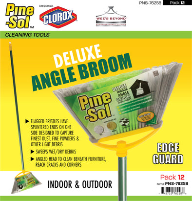 #PNS-76258 Pine-Sol Deluxe Angle Broom (case pack 12 pcs)