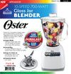 #R6647-000 Oster 10-speed Glass Jar Blender (case pack 4 pcs)