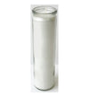 #TLC9-WHT 9" Glass Jar Candles- White (case pack 12 pcs)