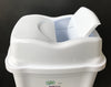 #W01-1505-WHT Swin Top Lid Waste Bin - White (case pack 6 pcs)