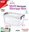 #W02-1101 Multi Rectangle 5 LT Storage Box (case pack 24 pcs)