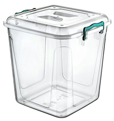 #W02-1204 Pantry Box 40 Liter w/Lock Handles (case pack 6 pcs)