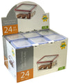 #W02-1402 Airtight Food Saver Square Box 1.3 L - Display Pack (case pack 24 pcs)