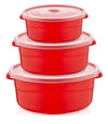 #W02-1516 Round Storage Microfresh Pot 3-pc Set (case pack 12 pcs)