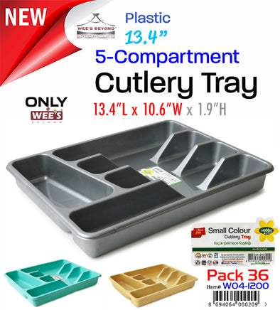 #W04-1200 Plastic Cutlery Tray (case pack 36 pcs)