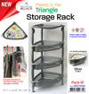 #W07-1206 Plastic Family Triangle Storage 4-Tier Rack (case pack 12 pcs)