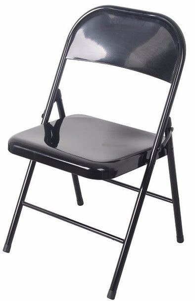 #1231-BLK All Metal Heavy Duty Chair- Black (Case pack 6 pcs)