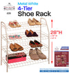 #2701 Shoe Rack 4-Tier / Shoe Organizer - White (case pack 6 pcs)