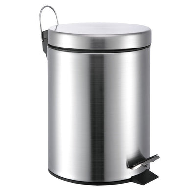 #3100-12 Stainless Steel 12L Step-on Trash Can 3.5 Gallons (case pack 4 pcs)