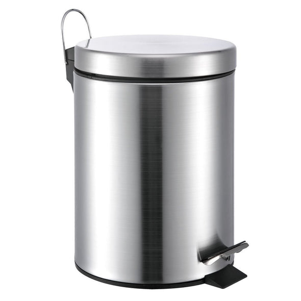 #3100-12 Stainless Steel 12L Step-on Trash Can 3.5 Gallons (case pack 4 pcs)