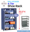 #3530-NBL Roll-up Door 4-Tier Shoe Closet (case pack 6 pcs)