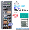 #3531-GRY Roll-up Door 9-Tier Shoe Closet (case pack 6 pcs)