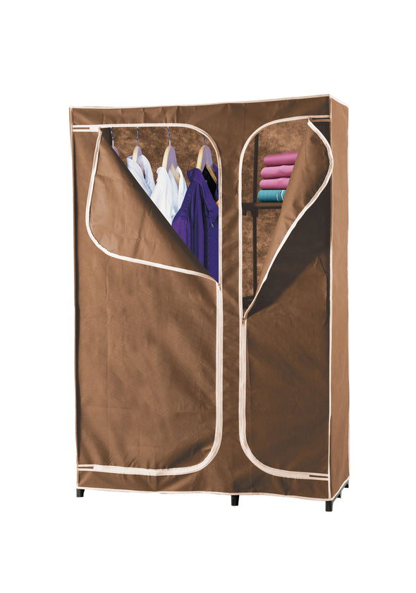 #3537-BRN 4-Shelf Wardrobe (case pack 4 pcs)
