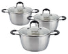 #5272 Stainless Steel Sauce Pot Set of 3 (case pack 2)