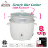 #5281-08 Electric Rice Cooker with Steamer 8 Cup (case pack 4 pcs)